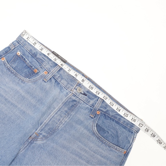 Levi's Women's Wedgie Jeans NWT Size 32 High Rise Tapered Leg Blue - Picture 8 of 10